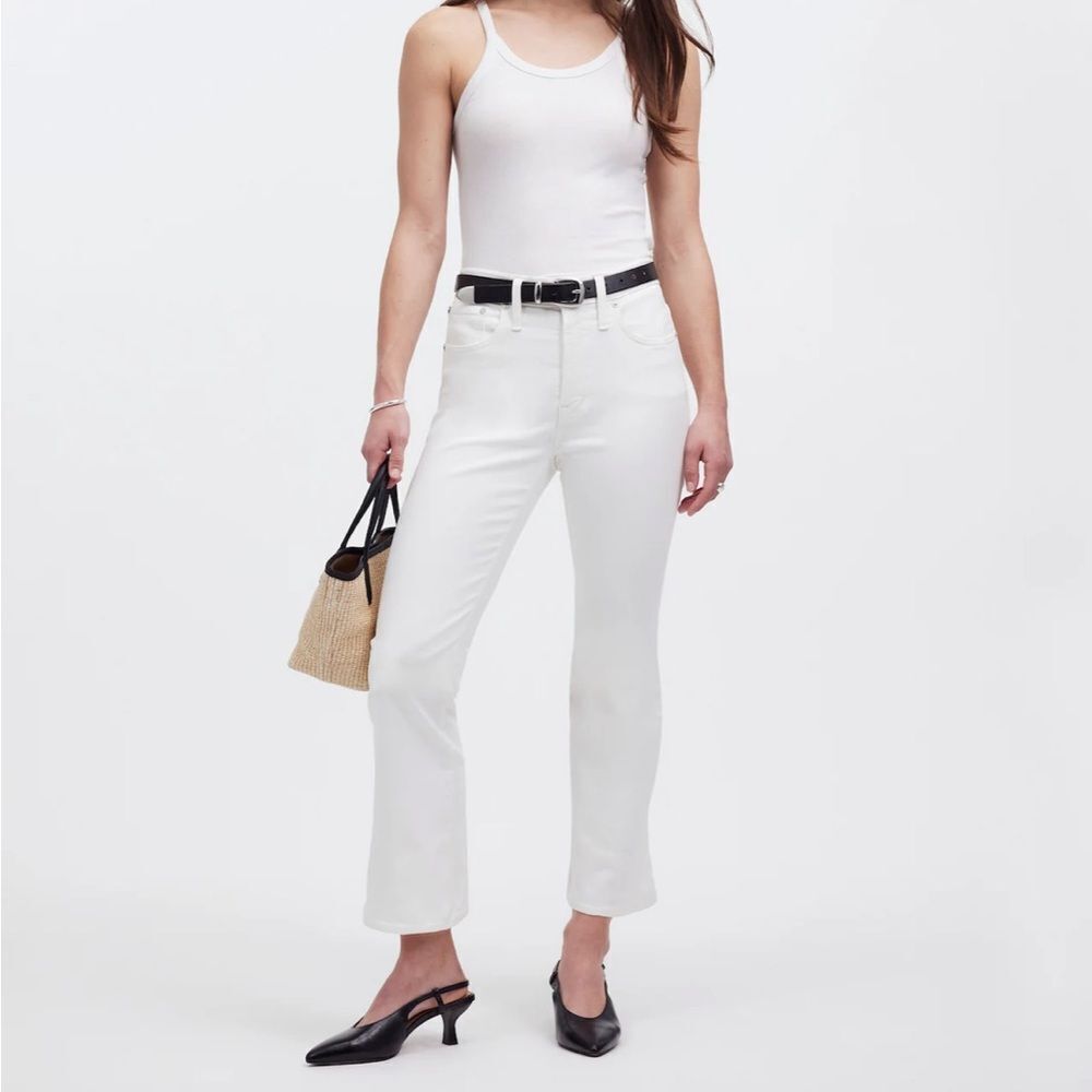 Madewell White Ankle & Cropped Jeans